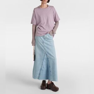 Frame | Dorothy Denim Maxi Skirt Size 28/6 Western Festival Cowboy Carter Boho